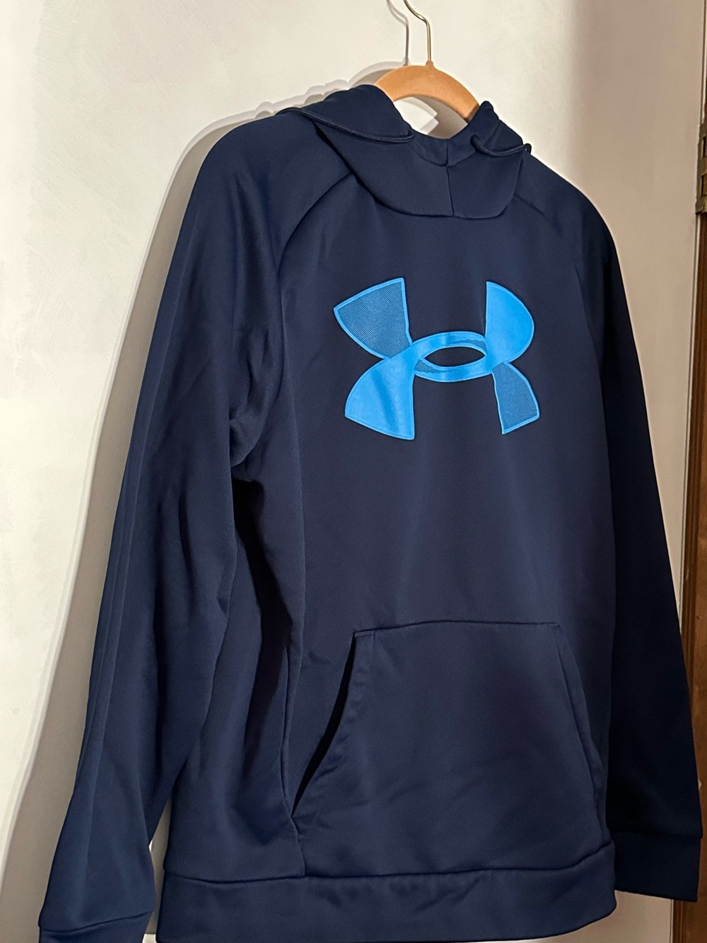 Under Armour Navy Pullover with Bright Blue Logo